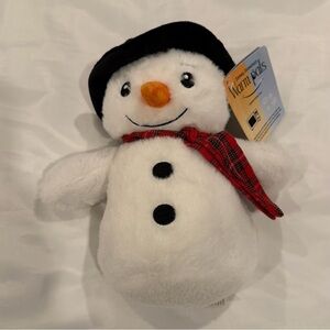NWT WarmPals Snowy Snowman Heatable Cool-able Weighted Stuffed Animal Stuffie